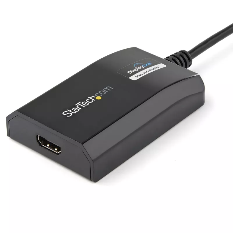StarTech.com USB 3.0 naar HDMI-adapter - DisplayLink gecertificeerd - 1080p (1920x1200) - USB Type-A naar HDMI display-adapter converter voor monitor - externe video- & grafische kaart - Windows/Mac