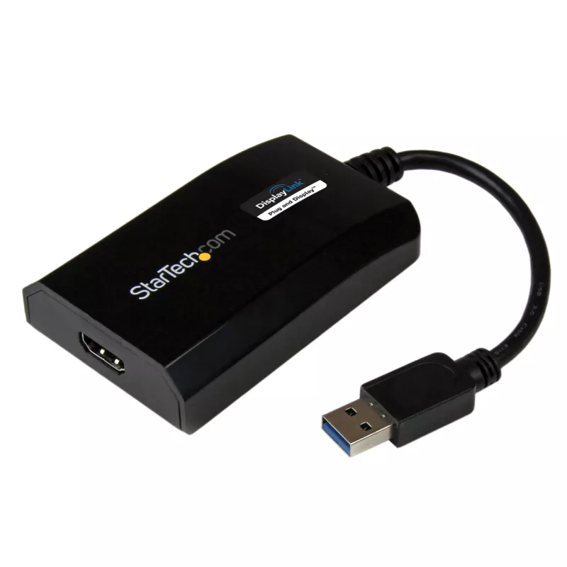 StarTech.com USB 3.0 naar HDMI-adapter - DisplayLink gecertificeerd - 1080p (1920x1200) - USB Type-A naar HDMI display-adapter converter voor monitor - externe video- & grafische kaart - Windows/Mac