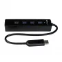 StarTech.com 4-poorts draagbare SuperSpeed USB 3.0 hub met geïntegreerde kabel