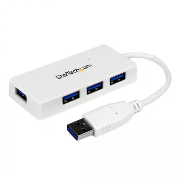 StarTech.com draagbare 4-poorts SuperSpeed mini USB 3.0 hub – wit