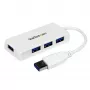 StarTech.com draagbare 4-poorts SuperSpeed mini USB 3.0 hub – wit