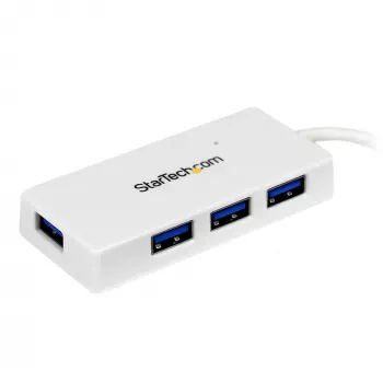 StarTech.com draagbare 4-poorts SuperSpeed mini USB 3.0 hub – wit