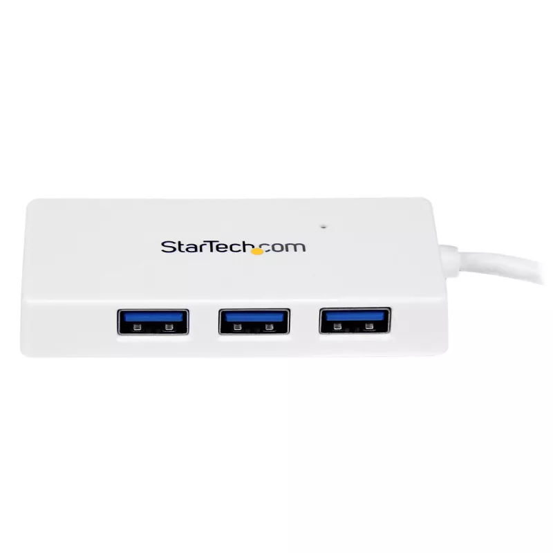 StarTech.com draagbare 4-poorts SuperSpeed mini USB 3.0 hub – wit