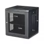 StarTech.com 4-Post 12U wandmontage netwerkkast met 1U-vak, 19 inch opklapbare wandgemonteerde serverkast voor data-/AV-/elektronica-/computerkasten, flexibele geventileerde rackbehuizing