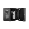 StarTech.com 4-Post 12U wandmontage netwerkkast met 1U-vak, 19 inch opklapbare wandgemonteerde serverkast voor data-/AV-/elektronica-/computerkasten, flexibele geventileerde rackbehuizing