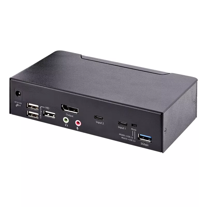 StarTech.com SV231DPUCA KVM-switch zwart