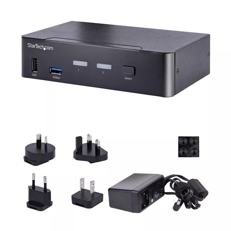 StarTech.com SV231DPUCA KVM-switch zwart