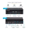 StarTech.com SV231DPUCA KVM-switch zwart