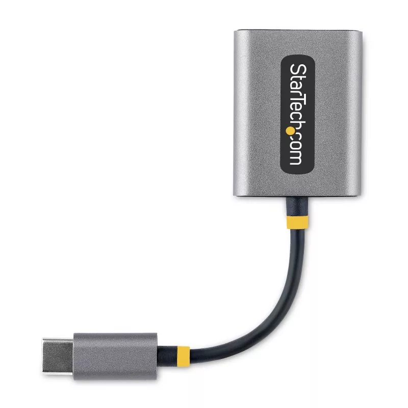 StarTech.com USB-C hoofdtelefoonsplitter, USB Type-C dual-headset-adapter met microfooningang, USB-C naar 3,5-mm audio-adapter/oordopjes-dongle, USB-C naar audiobus/aux-uitgang, 24-bit DAC