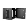 StarTech.com 4-Post 12U wandmontage netwerkkast met 1U-plank, 19 inch opklapbare wandgemonteerde serverkast voor data / AV / elektronica / computerapparatuur, flexibele geventileerde rackbehuizing