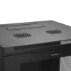 StarTech.com 4-Post 12U wandmontage netwerkkast met 1U-plank, 19 inch opklapbare wandgemonteerde serverkast voor data / AV / elektronica / computerapparatuur, flexibele geventileerde rackbehuizing