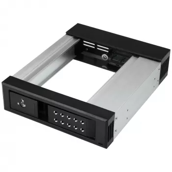 StarTech.com 5,25 naar 3,5 harde schijf hot-swap behuizing – voor 3,5-inch SATA/SAS-schijven – trayless – aluminium