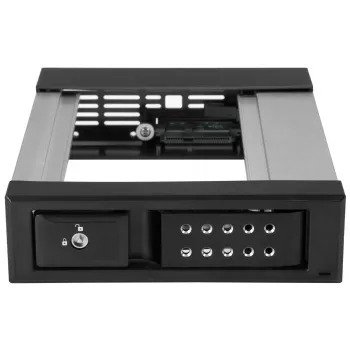 StarTech.com 5,25 naar 3,5 harde schijf hot-swap behuizing – voor 3,5-inch SATA/SAS-schijven – trayless – aluminium