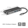 StarTech.com USB-C-multipoort-adapter, draagbare USB-C-dock naar 4K HDMI, 2-voudige USB 3.0 hub, SD/SDHC, GbE, 60W PD pass-through – USB Type-C/Thunderbolt 3 – VERVANGEN DOOR DKT30CHSDPD1