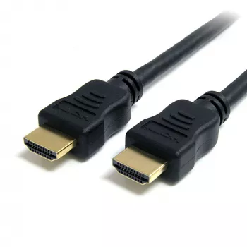 StarTech.com HDMM1MHS High Speed HDMI-kabel met Ethernet, 1 m, Ultra HD 4K, 28 AWG, verguld, M/M, zwart
