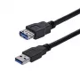 StarTech.com 1m zwart SuperSpeed USB 3.0 verlengkabel A naar A - M/F