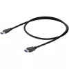 StarTech.com 1m zwart SuperSpeed USB 3.0 verlengkabel A naar A - M/F