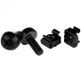 StarTech.com M6 x 12mm - schroeven en kooimoeren - 100-pack, zwart