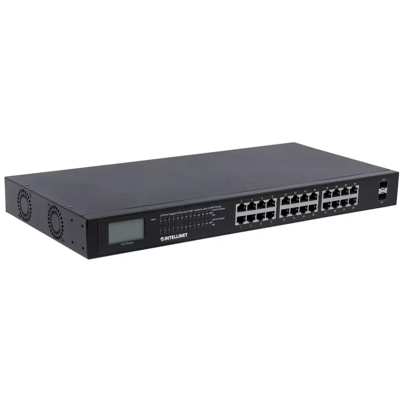 Unmanaged switch Intellinet 24-poorts Gigabit Ethernet PoE+ 561242