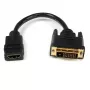 StarTech.com 8-inch HDMI-naar-DVI-D-videokabeladapter – HDMI-bus naar DVI-stekker