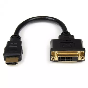 StarTech.com 8in HDMI-naar-DVI-D-videokabel-adapter – HDMI-stekker naar DVI-bus