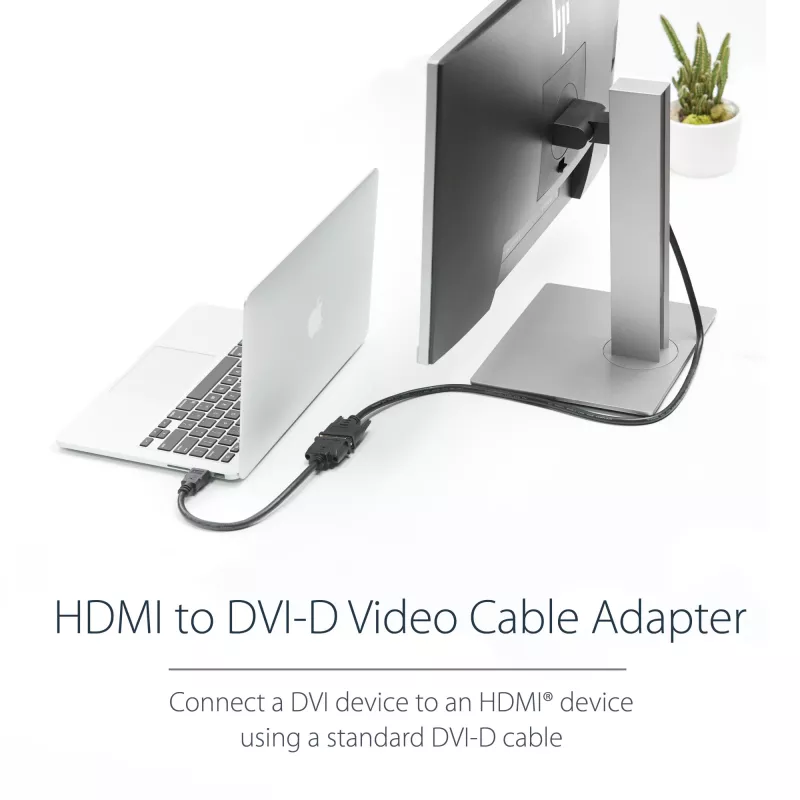 StarTech.com 8in HDMI-naar-DVI-D-videokabel-adapter – HDMI-stekker naar DVI-bus