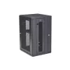 StarTech.com 4-posts 18U wandmontage netwerkkast met 1U legbord, 19 inch opklapbare wandgemonteerde serverkast voor data/AV/elektronica/computerapparatuur, flexibele geventileerde rackbehuizing