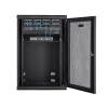StarTech.com 4-posts 18U wandmontage netwerkkast met 1U legbord, 19 inch opklapbare wandgemonteerde serverkast voor data/AV/elektronica/computerapparatuur, flexibele geventileerde rackbehuizing