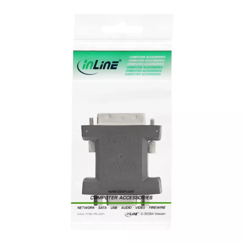 InLine DVI-A-adapter DVI 12+5 stekker / VGA 15 HD / S-VGA bus