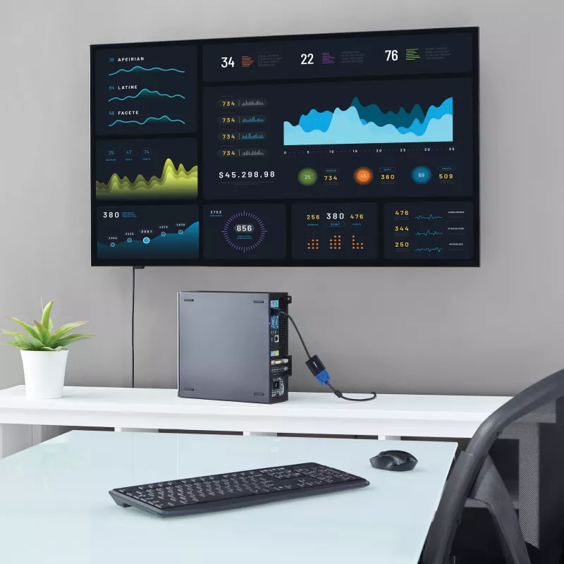 StarTech.com DisplayPort-naar-VGA-adapter – Actieve DP-naar-VGA-converter – 1080p-video – DP/DP++-bron naar VGA-monitorkabeladapter – DP-naar-VGA-adapterdongle digitaal-naar-analoog – DP 1.2 naar VGA