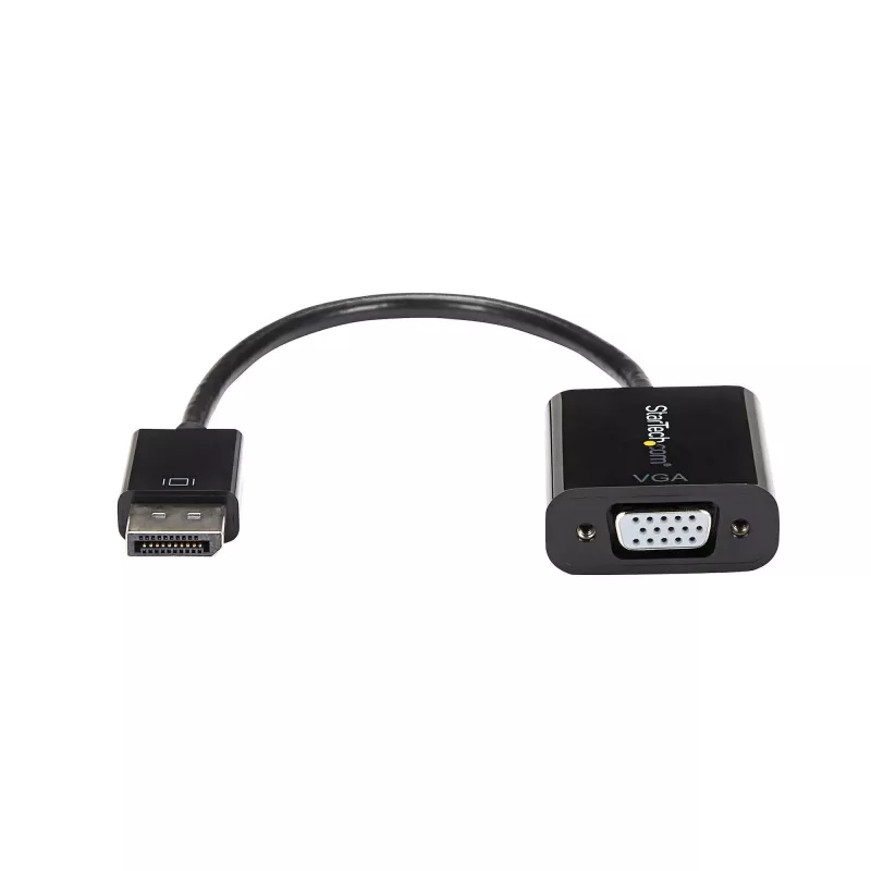 StarTech.com DisplayPort-naar-VGA-adapter – Actieve DP-naar-VGA-converter – 1080p-video – DP/DP++-bron naar VGA-monitorkabeladapter – DP-naar-VGA-adapterdongle digitaal-naar-analoog – DP 1.2 naar VGA