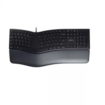 CHERRY KC 4500 ERGO Toetsenbord Universeel USB QWERTY US Engels Zwart
