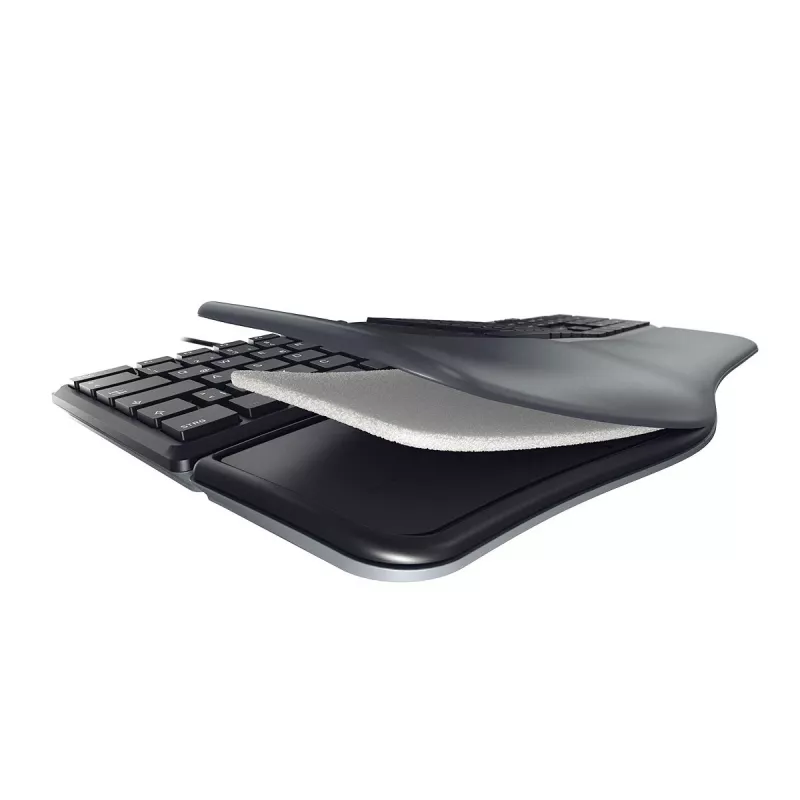 CHERRY KC 4500 ERGO Toetsenbord Universeel USB QWERTY US Engels Zwart