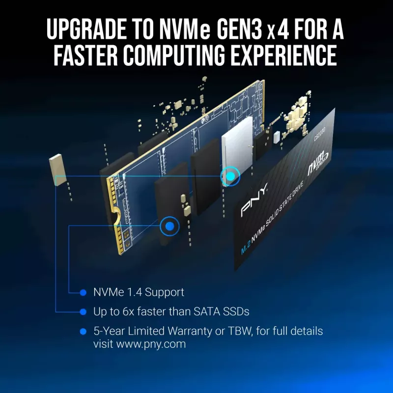 SSD PNY 1 TB M.2 PCI Express 3.0 NVMe CS2230