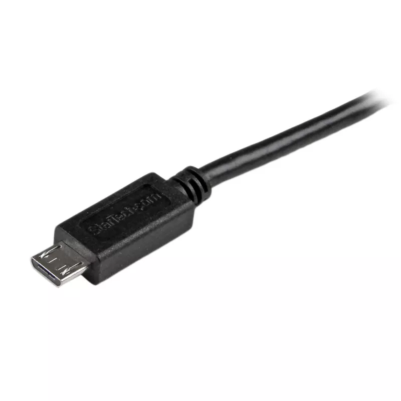 StarTech.com USBAUB50CMBK slanke Micro-USB-kabel, USB-A naar Micro-USB B, USB 2.0, 0,5 m, M/M, zwart