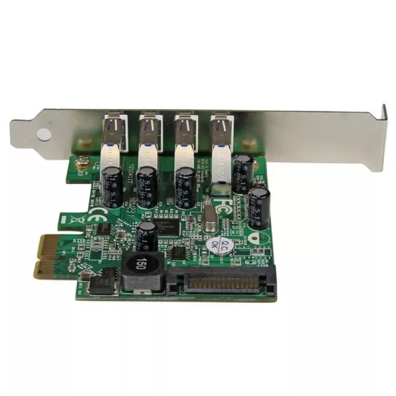 StarTech.com 4-poorts PCI Express PCIe SuperSpeed USB 3.0 controller-kaartadapter met UASP – SATA-voeding