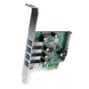 StarTech.com 4-poorts PCI Express PCIe SuperSpeed USB 3.0 controller-kaartadapter met UASP – SATA-voeding