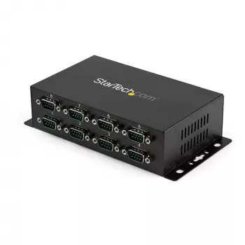 StarTech.com 8-poorts USB naar DB9 RS232 Seriële adapter hub – Industriële DIN-rail- en wandmontage