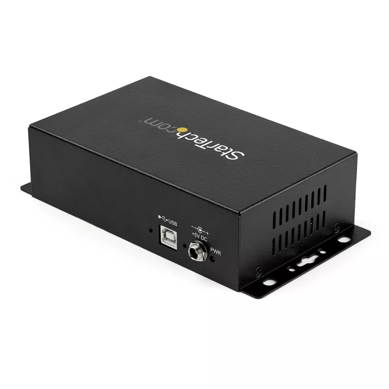 StarTech.com 8-poorts USB naar DB9 RS232 Seriële adapter hub – Industriële DIN-rail- en wandmontage