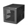 StarTech.com 4-posts 12U wandmontage netwerkkast met 1U vak, 19 inch opklapbare wandgemonteerde serverrack voor data / AV / elektronica / computerapparatuur, flexibele geventileerde rackbehuizing