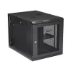 StarTech.com 4-posts 12U wandmontage netwerkkast met 1U vak, 19 inch opklapbare wandgemonteerde serverrack voor data / AV / elektronica / computerapparatuur, flexibele geventileerde rackbehuizing