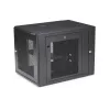 StarTech.com 4-posts 12U wandmontage netwerkkast met 1U vak, 19 inch opklapbare wandgemonteerde serverrack voor data / AV / elektronica / computerapparatuur, flexibele geventileerde rackbehuizing