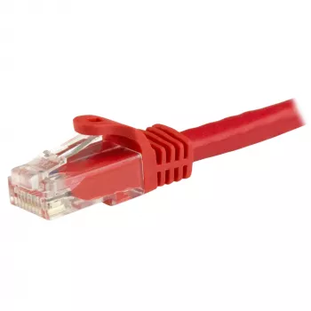 StarTech.com 1m CAT6 ethernetkabel - Red CAT 6 gigabit ethernetkabel - 250MHz 100W PoE RJ45 UTP netwerk-/patchkabel zonder vergrendeling met trekontlasting individueel getest