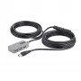 StarTech.com USB-extender-hub, 10m USB 3.0-verlengkabel met 4-poorts USB-A-hub, actieve/busgevoede USB-repeater-kabel, optionele 20W-voeding inbegrepen, ESD-bescherming