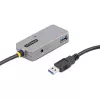 StarTech.com USB-extender-hub, 10m USB 3.0-verlengkabel met 4-poorts USB-A-hub, actieve/busgevoede USB-repeater-kabel, optionele 20W-voeding inbegrepen, ESD-bescherming