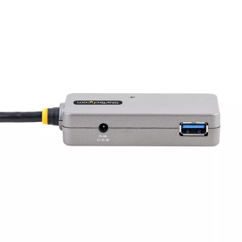 StarTech.com USB-extender-hub, 10m USB 3.0-verlengkabel met 4-poorts USB-A-hub, actieve/busgevoede USB-repeater-kabel, optionele 20W-voeding inbegrepen, ESD-bescherming