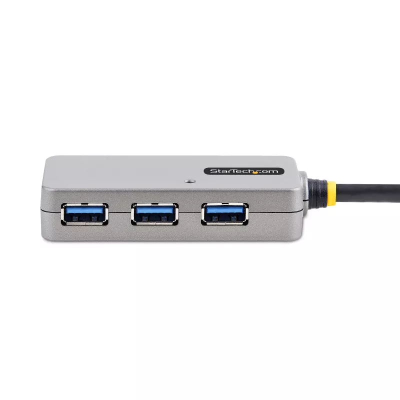 StarTech.com USB-extender-hub, 10m USB 3.0-verlengkabel met 4-poorts USB-A-hub, actieve/busgevoede USB-repeater-kabel, optionele 20W-voeding inbegrepen, ESD-bescherming