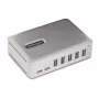 StarTech.com 7-poorts USB-C hub - 5x USB-A + 2x USB-C - Self-Powered met 65W voeding - USB 3.1 10Gbps - desktop/laptop USB-hub met 3ft USB-IF gecertificeerde vergrendelbare kabel - USB C hub