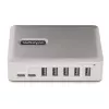 StarTech.com 7-poorts USB-C hub - 5x USB-A + 2x USB-C - Self-Powered met 65W voeding - USB 3.1 10Gbps - desktop/laptop USB-hub met 3ft USB-IF gecertificeerde vergrendelbare kabel - USB C hub