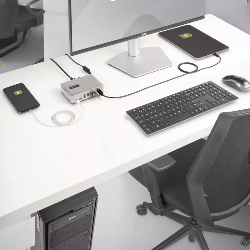 StarTech.com 7-poorts USB-C hub - 5x USB-A + 2x USB-C - Self-Powered met 65W voeding - USB 3.1 10Gbps - desktop/laptop USB-hub met 3ft USB-IF gecertificeerde vergrendelbare kabel - USB C hub